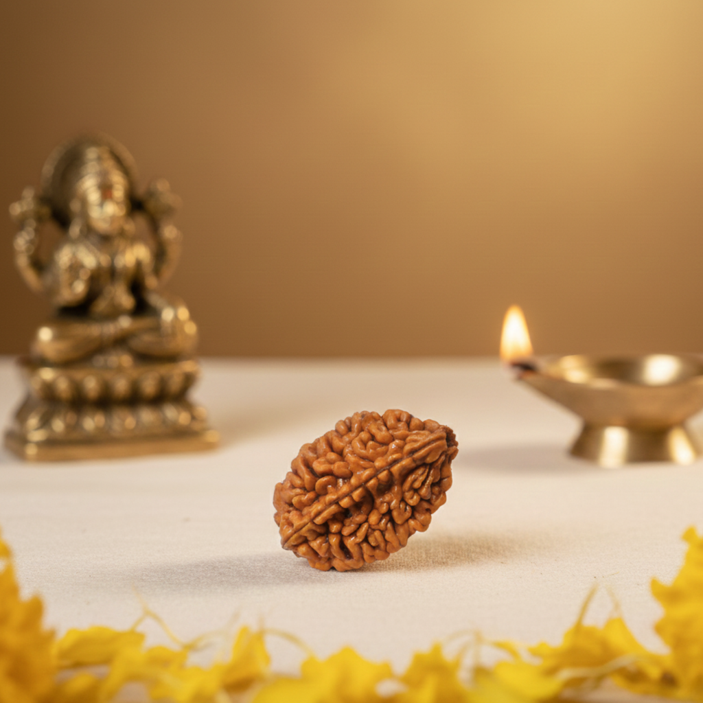 2 Mukhi Rudraksha Original | Two Faced Rudraksh as per Shiva Purana | Ardhanarishwar Form | Recommended for Relationship Issues, Stress & Emotional Stability