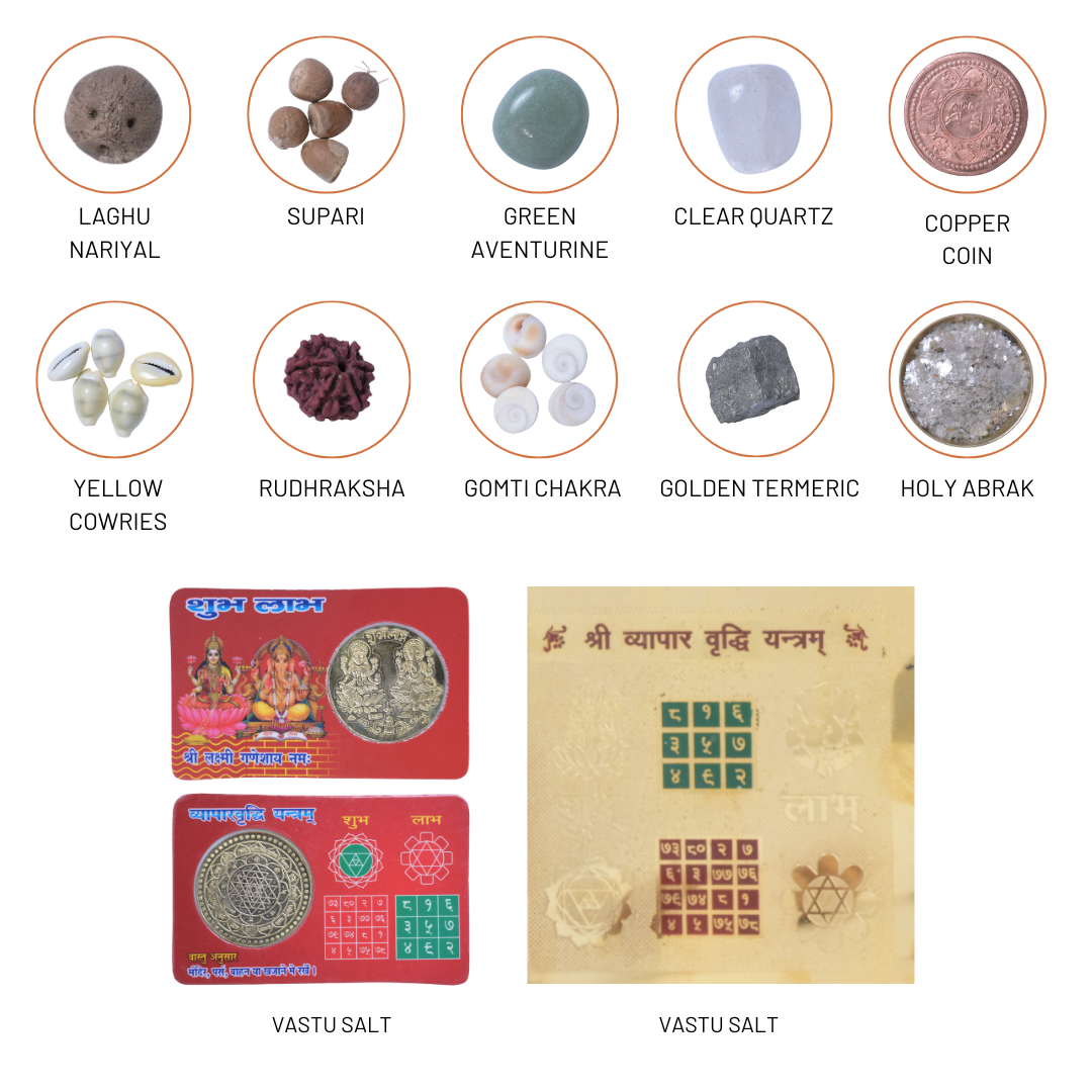 Shri Vyapar Vridhi Potli Bag for Business Growth & Financial Success | Auspicious Spiritual Kit for Business Owners & Shopkeepers