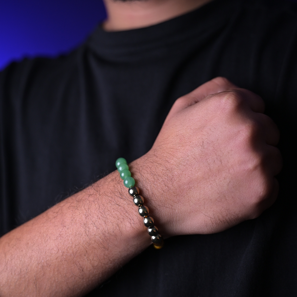 Dhan Yog Bracelet for Wealth, Prosperity & Positive Energy | Unisex Spiritual Crystal Bracelet