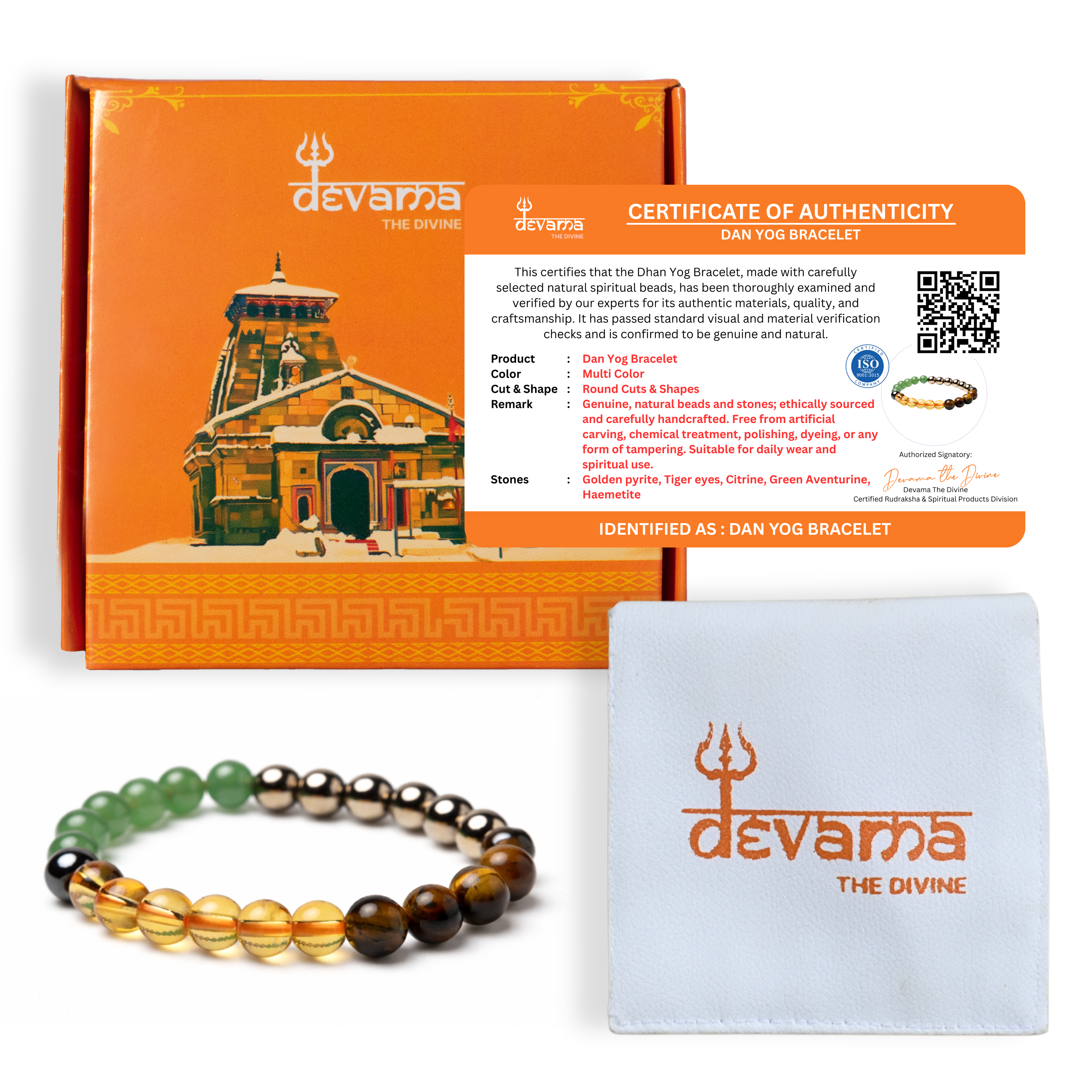Dhan Yog Bracelet for Wealth, Prosperity & Positive Energy | Unisex Spiritual Crystal Bracelet