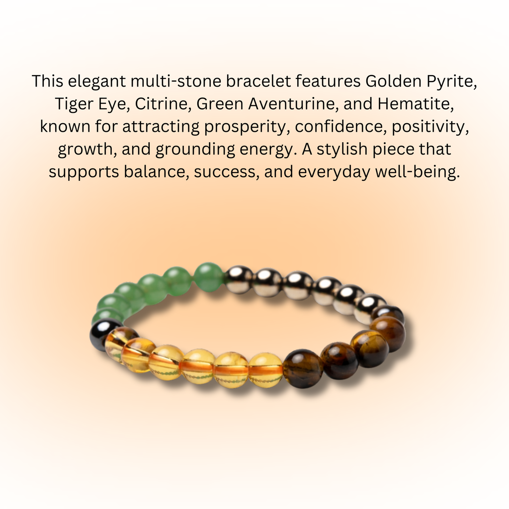 Dhan Yog Bracelet for Wealth, Prosperity & Positive Energy | Unisex Spiritual Crystal Bracelet