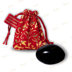 Devama The Divine™ Natural Black Stone Shaligram/SALIGRAM/SHALAGRAM/SALAGRAMA Shila for Pooja (Religious Stone) for Divine Blessings from GANDAKI River