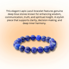 Lapis Lazuli Bracelet – Wisdom & Inner Power (Unisex)