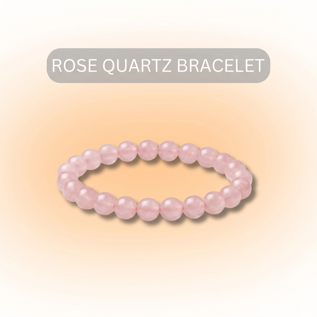Rose Quartz Bracelet for Love, Healing & Emotional Balance | Unisex
