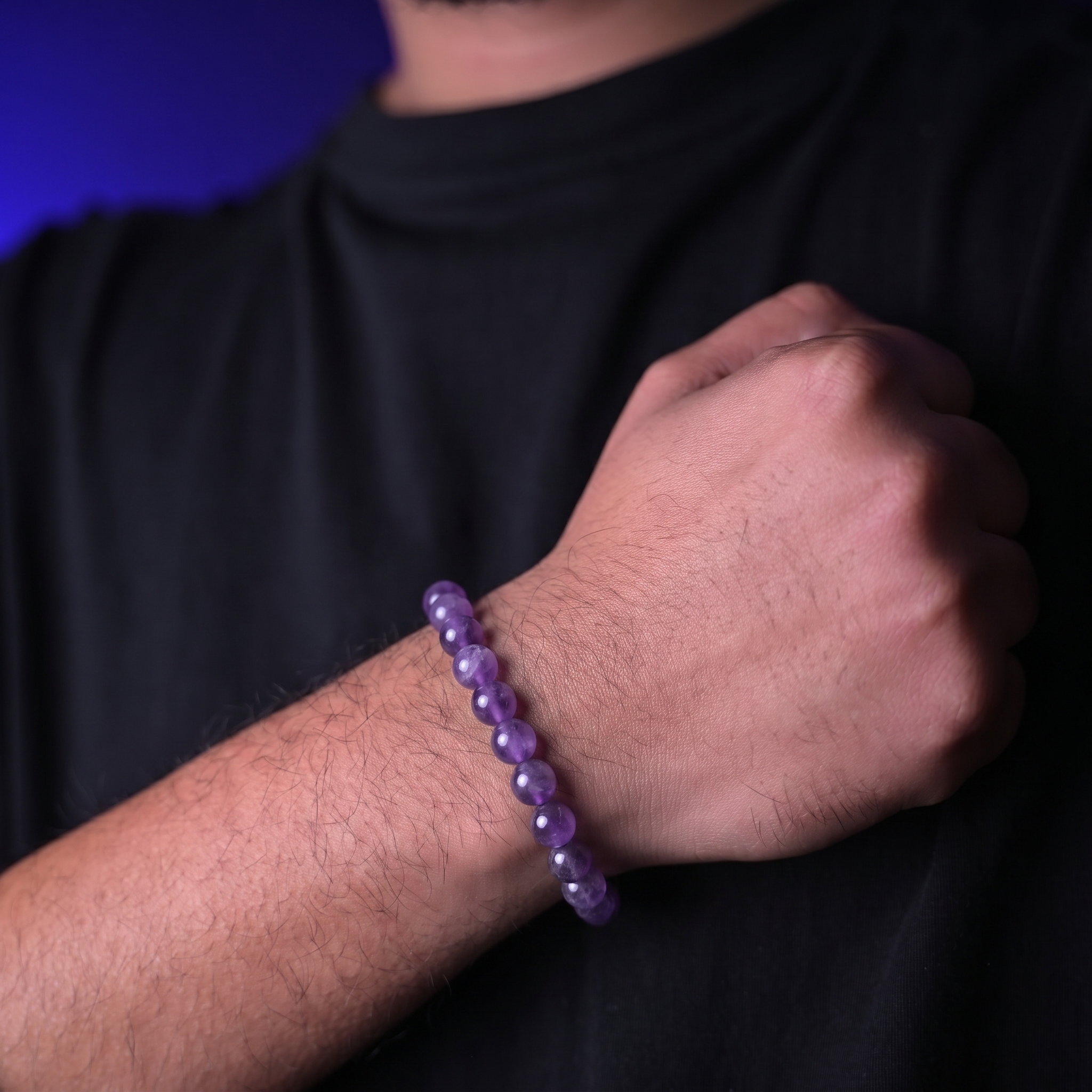 Amethyst Bracelet for Calmness, Protection & Spiritual Growth | Unisex