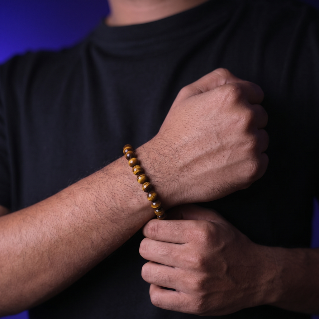 Tiger Eye Bracelet for Confidence, Courage & Protection | Unisex